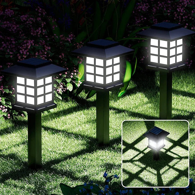 2/4/6/8 Pack Solar LED Pathway Lights Outdoor Waterproof Decorative Garden Lights Landscape Street Lamp for Patio Driveway Yard