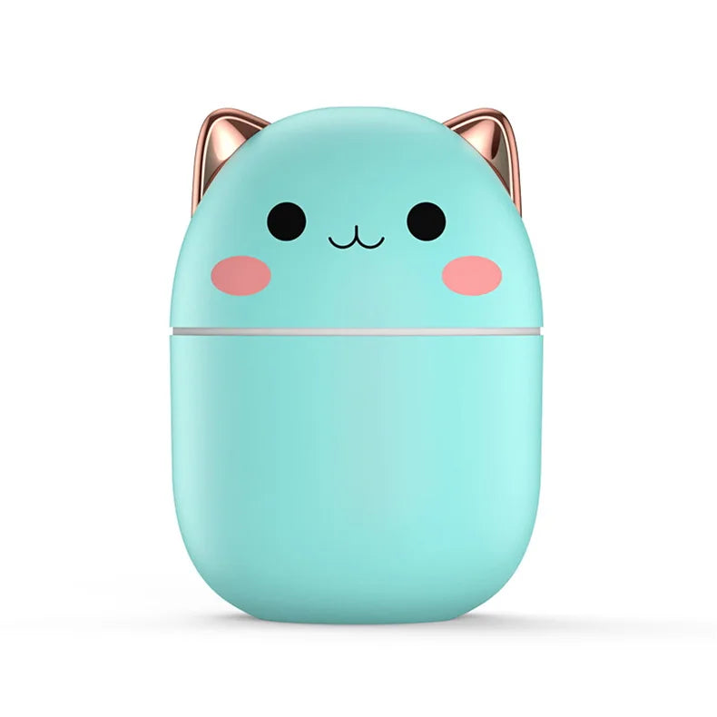 Kawaii 200ml Portable Humidifier with Night Light and Aroma Diffuser