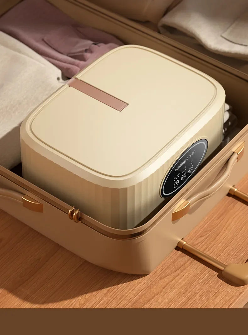 600W Portable Electric Clothes Dryer with Timer – Foldable for Home and Travel (220V)