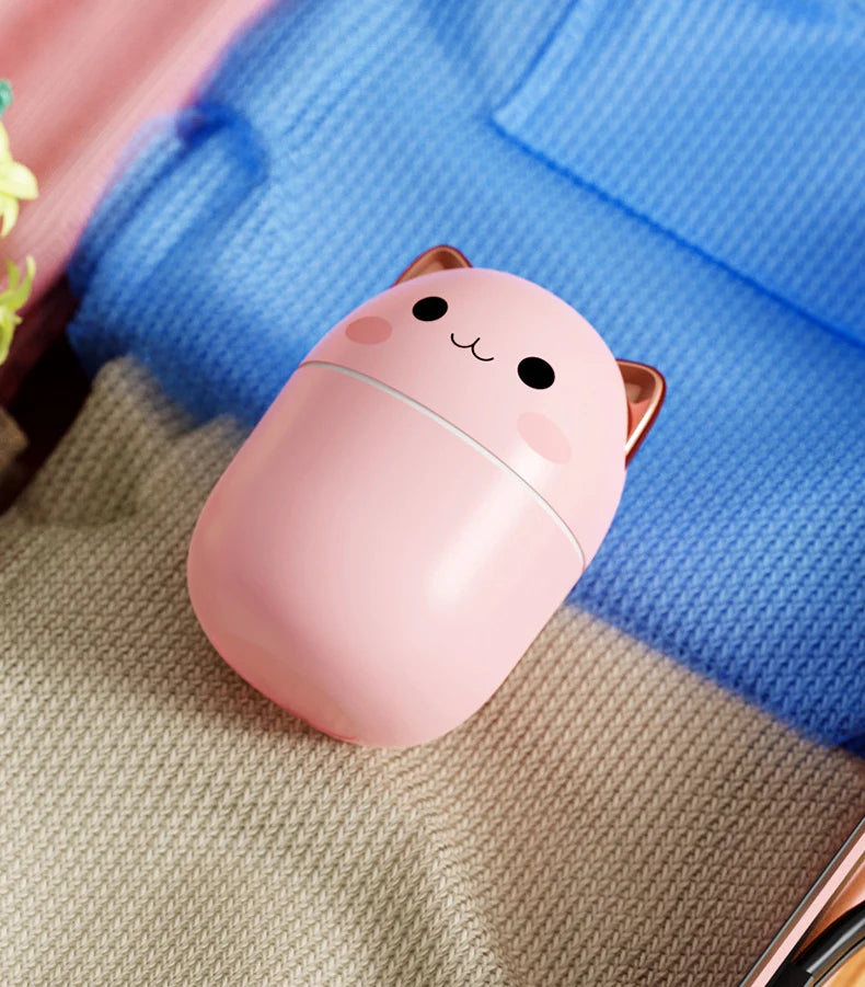Kawaii 200ml Portable Humidifier with Night Light and Aroma Diffuser