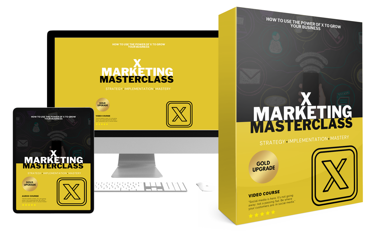 Marketing en X: De Básico a Experto (Video Upgrade) - Sencillo y claro. Destaca la progresión de conocimientos.