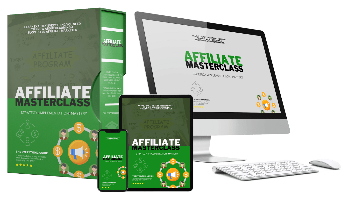 Affiliate Masterclass 2025 – Guía PDF + Checklist + Mindmap | Curso de Marketing de Afiliados (contenido EN INGLÉS)