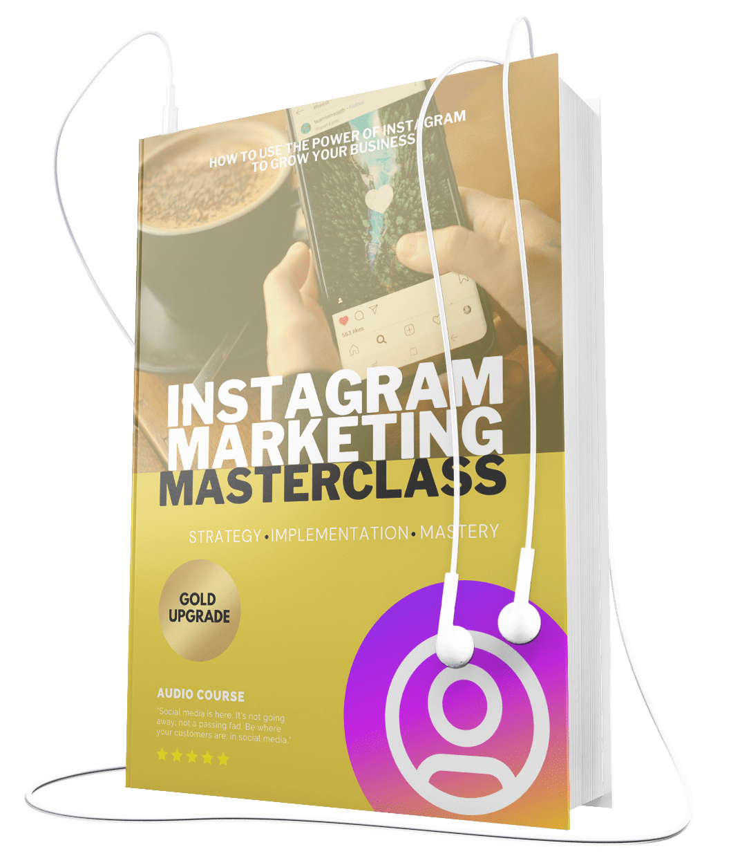 Instagram Marketing Masterclass 2025 – Curso en Vídeo (10 lecciones) + Guía PDF, Slides & Checklist | Kit Instagram (EN INGLÉS)