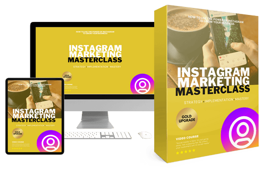 Instagram Marketing Masterclass 2025 – Curso en Vídeo (10 lecciones) + Guía PDF, Slides & Checklist | Kit Instagram (EN INGLÉS)